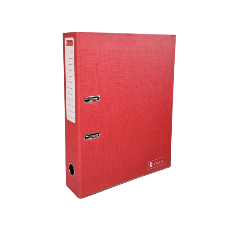 Lever Arch box file | FS size | Pack of 1 (5 colour variations - crimson red, olive green, royal blue, charcoal grey, golden brown)